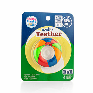 Colourful water teether with a soothing design for babies