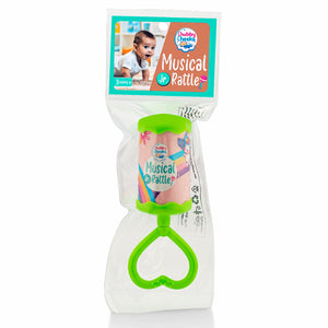 musical rattle in green colour