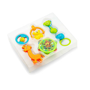 Colourful rattle set for babies