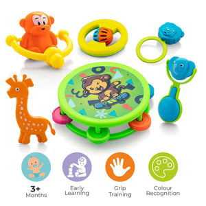 Vibrant, easy-to-grip rattle