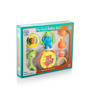 Colourful rattle set for babies