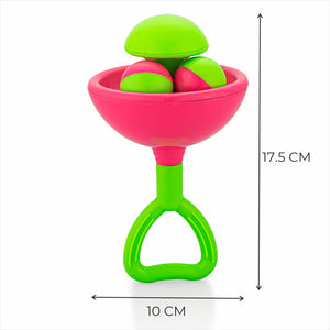 Vibrant, easy-to-grip rattle