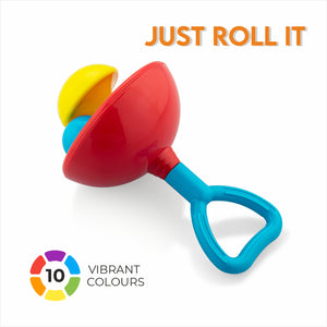 Colourful rainbow rattles