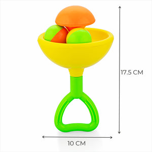 Vibrant, easy-to-grip rattle