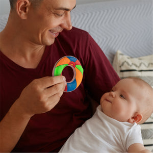 Baby water teethers in various vibrant colors