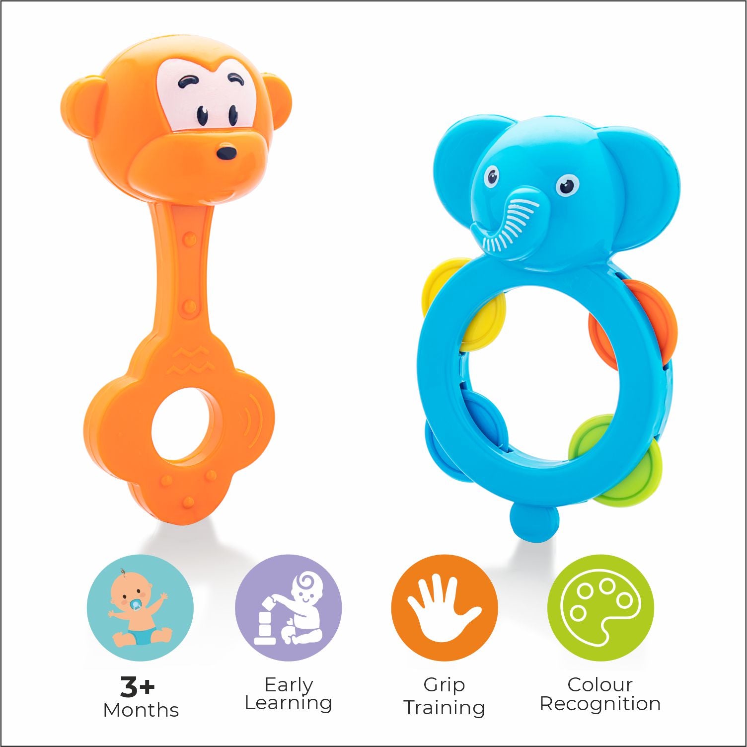 In orange or skyblue colour