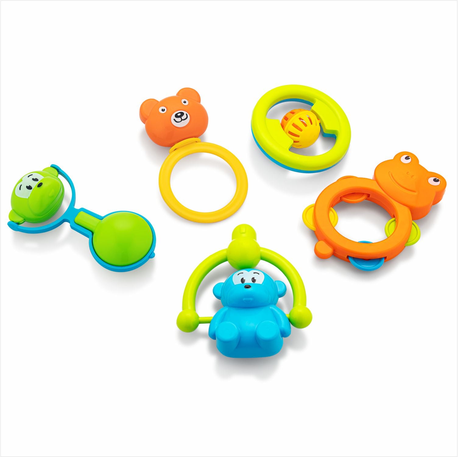 Vibrant, easy-to-grip rattle