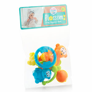 Colourful Blossom rattle for babies