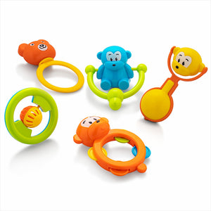 Vibrant, easy-to-grip rattle