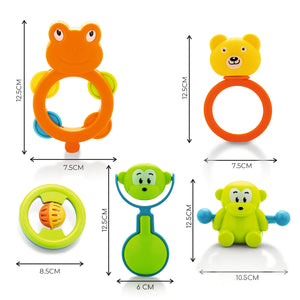 Fun and engaging baby rattle in different shapes