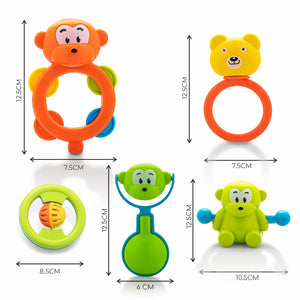 Fun and engaging baby rattle in different shapes