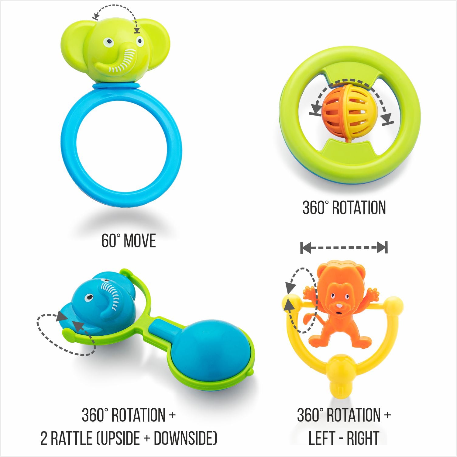 Fun and engaging baby rattle