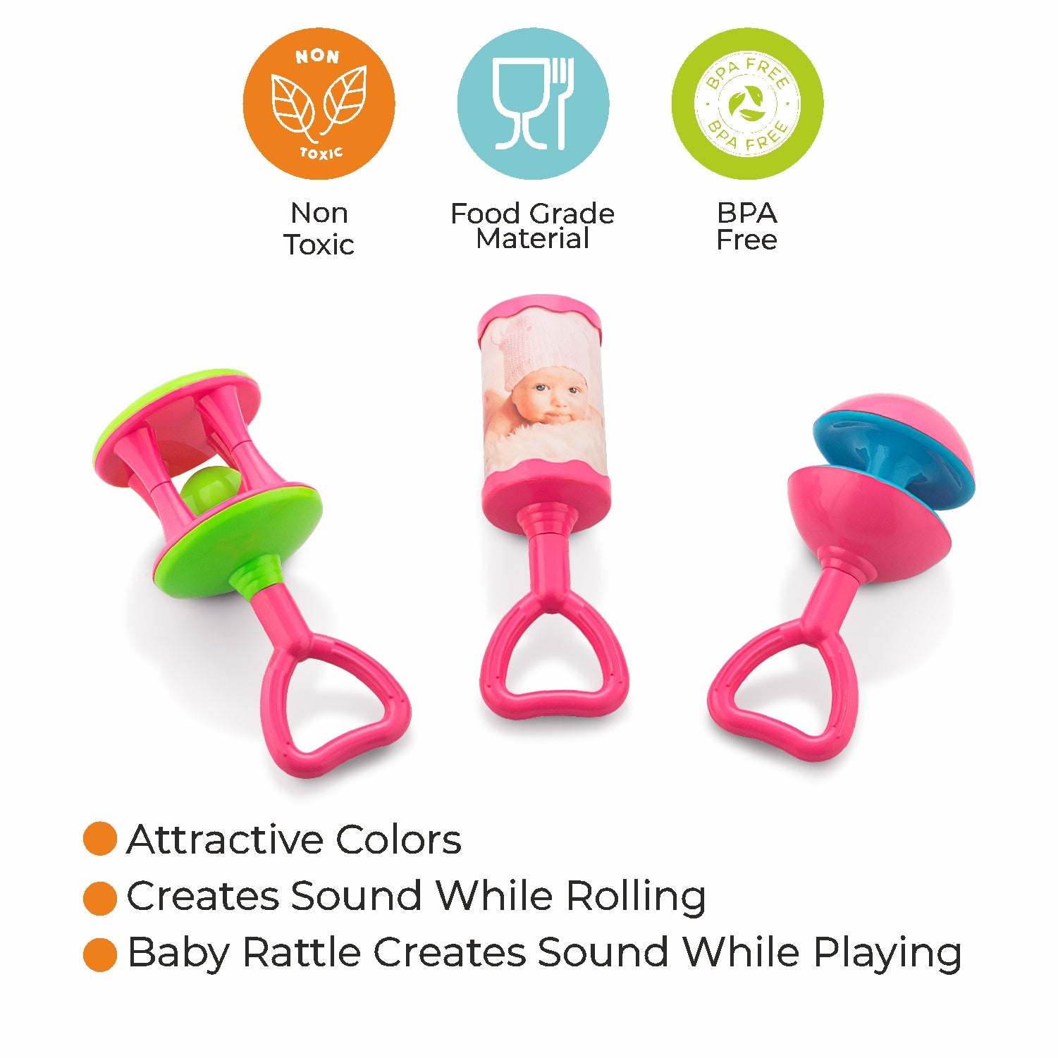 Fun and engaging baby rattle