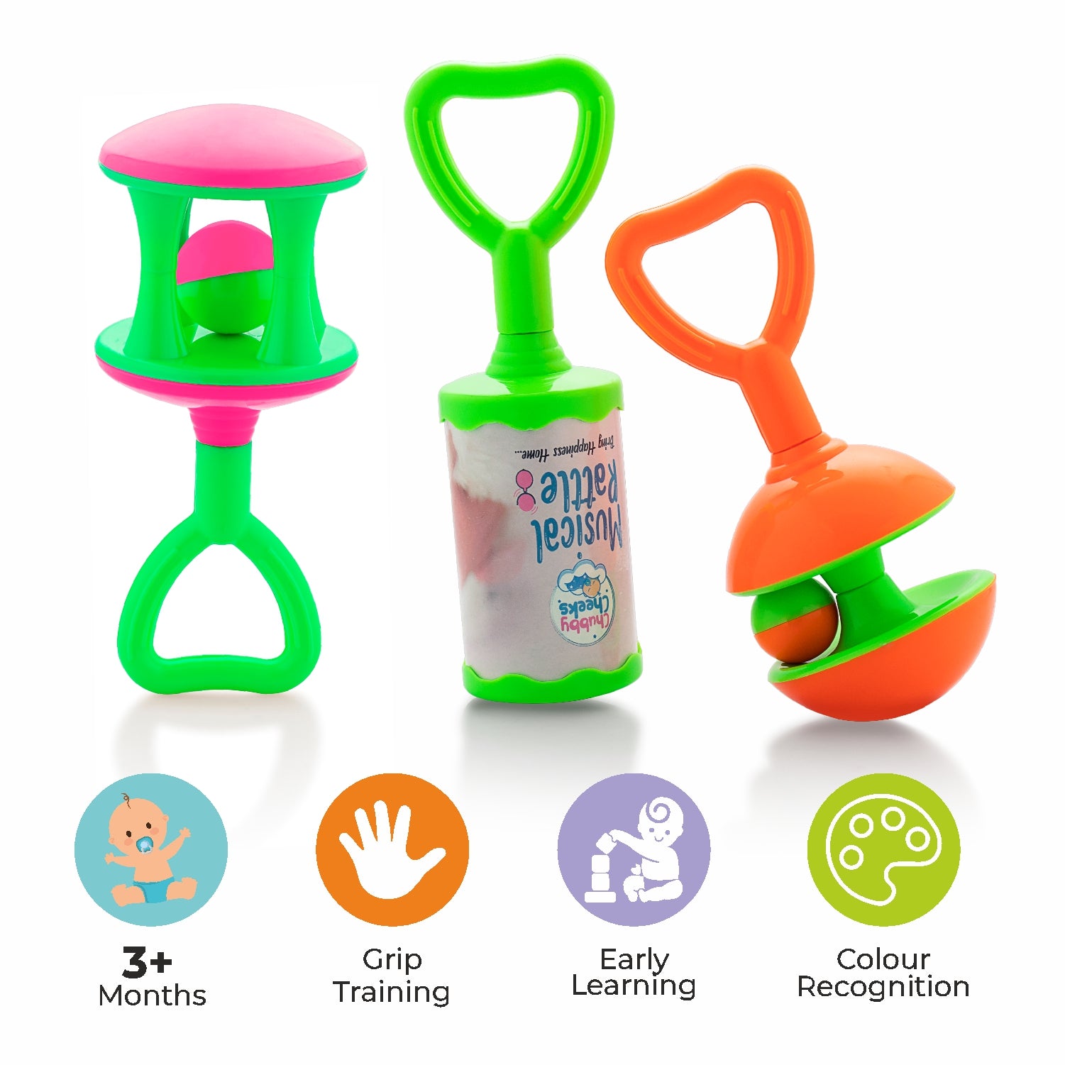 Colourful Rattle Set