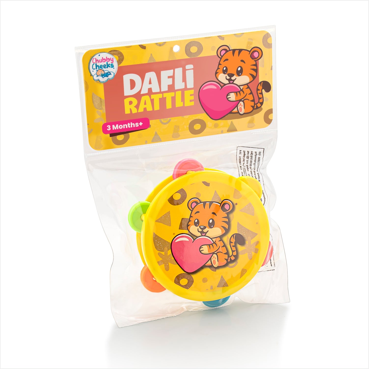 Fun and engaging baby rattle, ideal for 3-month-olds and up