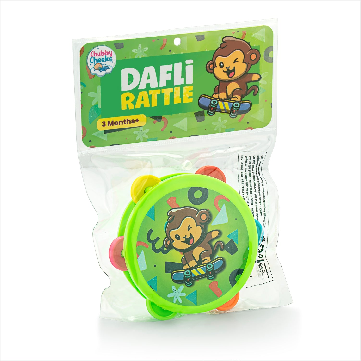 Dafli rattle in green colour