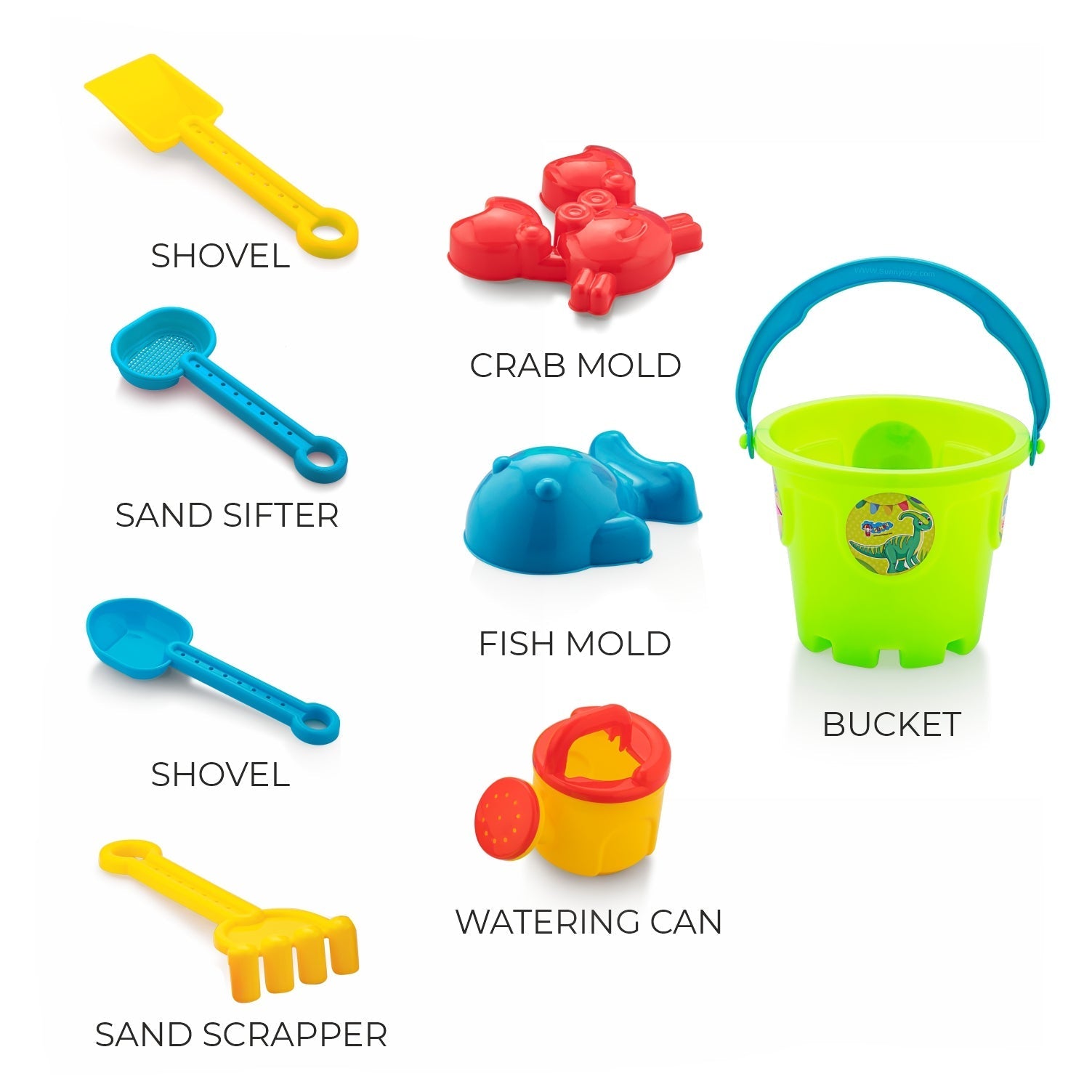Six types of different moulds