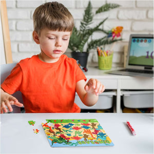 jigsaw puzzle - dino for kids featuring Puzzle and Paint Animals themes