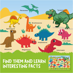 Look & find jigsaw puzzle - dino for kids featuring Puzzle and Paint Animals themes