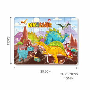 Jigsaw puzzle set for kids featuring live puzzle