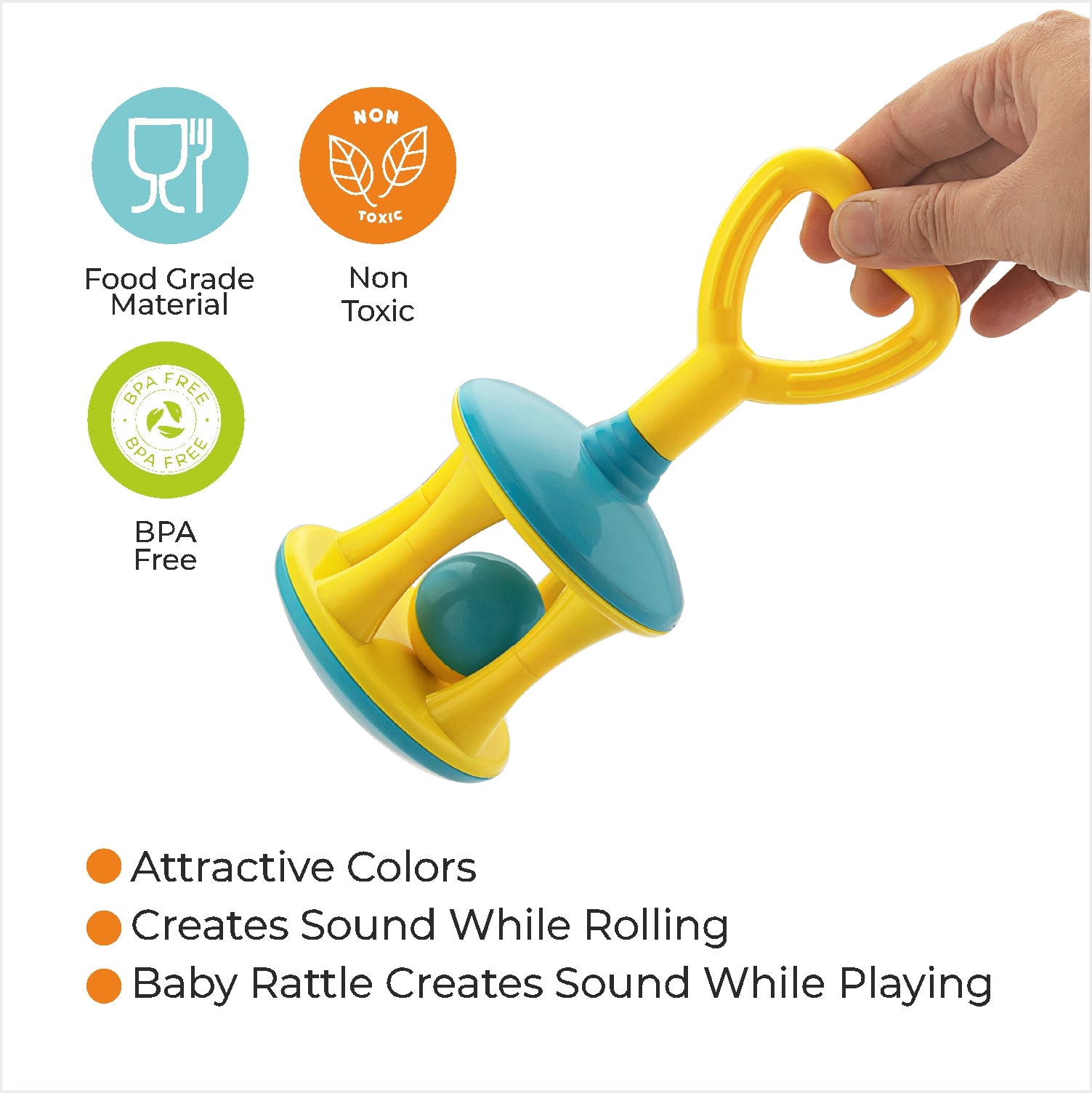  Easy Grasp Fun Rattle