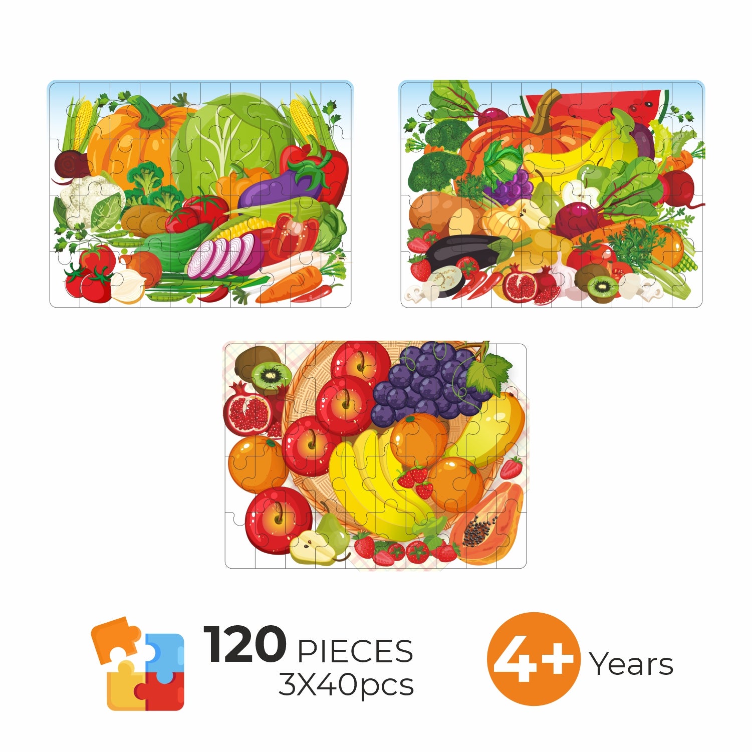 Jigsaw puzzle set perfect for kids to learn and play