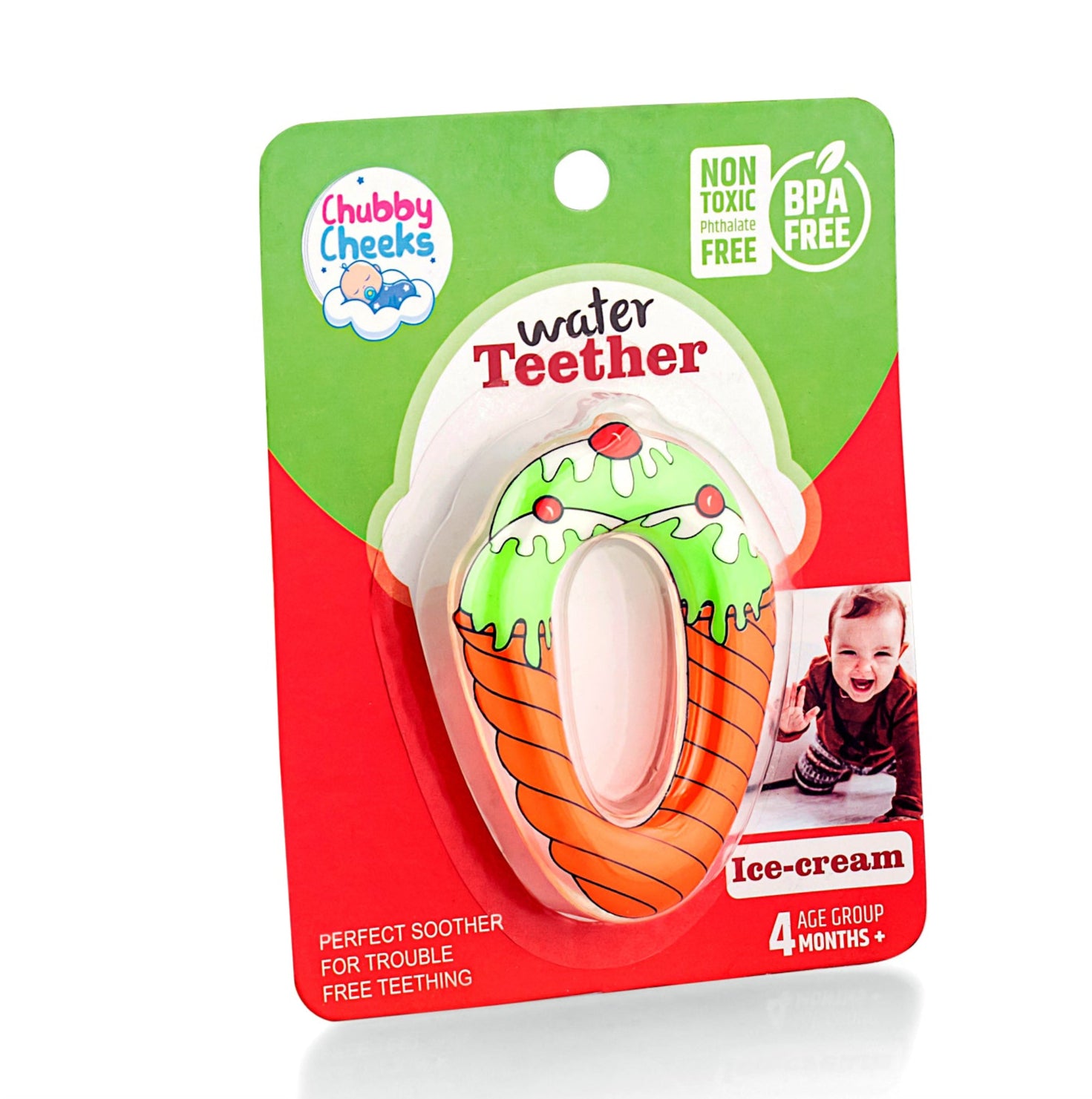  Ice-Cream Shape Baby Teether 