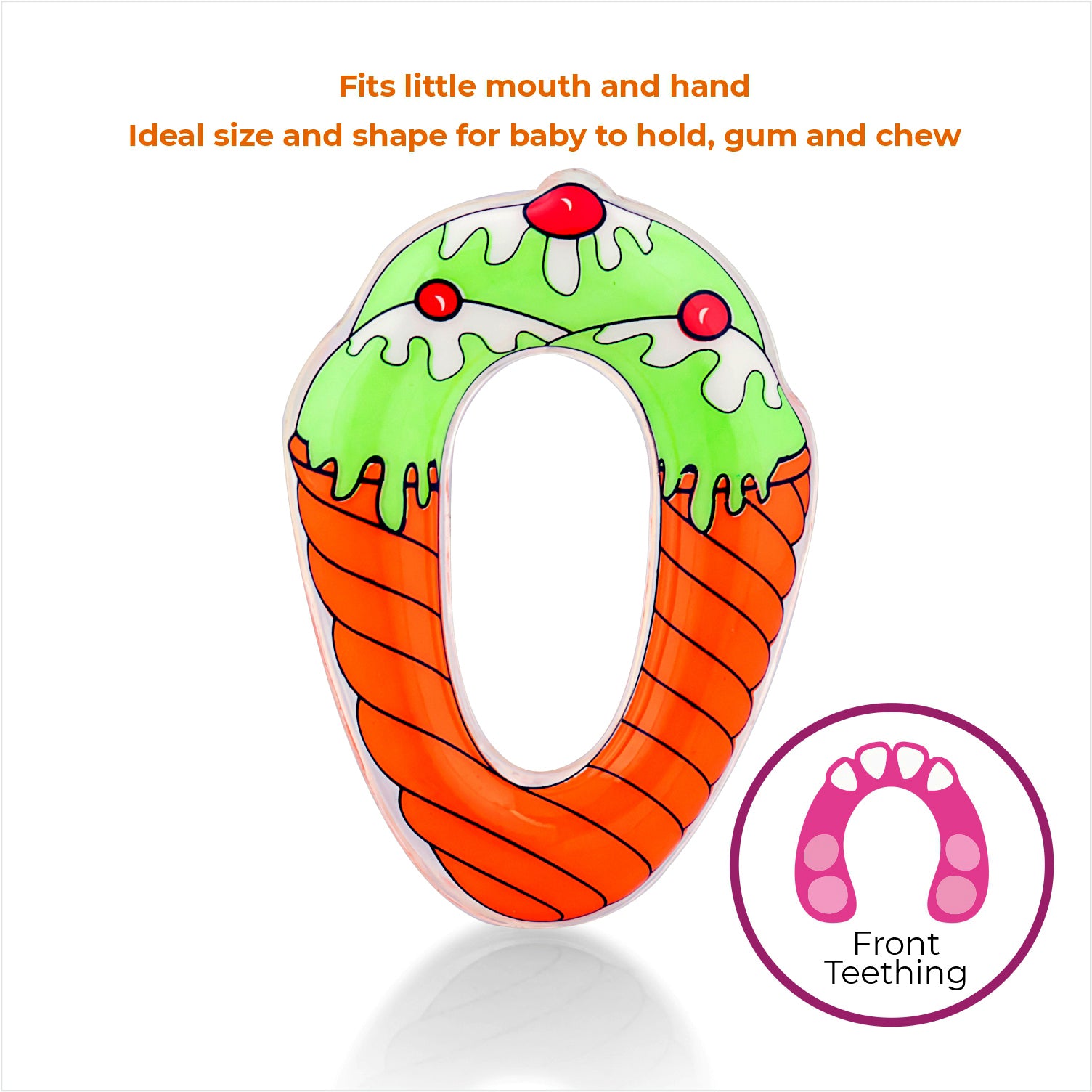  Ice-Cream Shape Baby Teether 