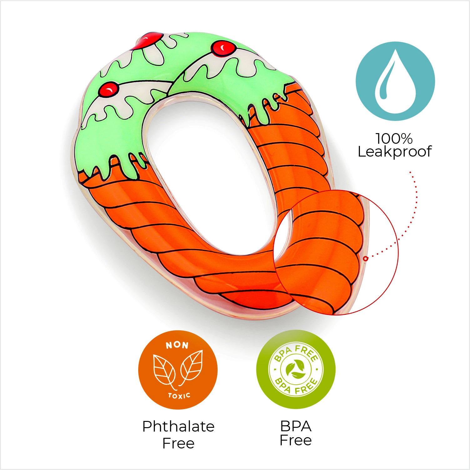  Ice-Cream Shape Baby Teether 