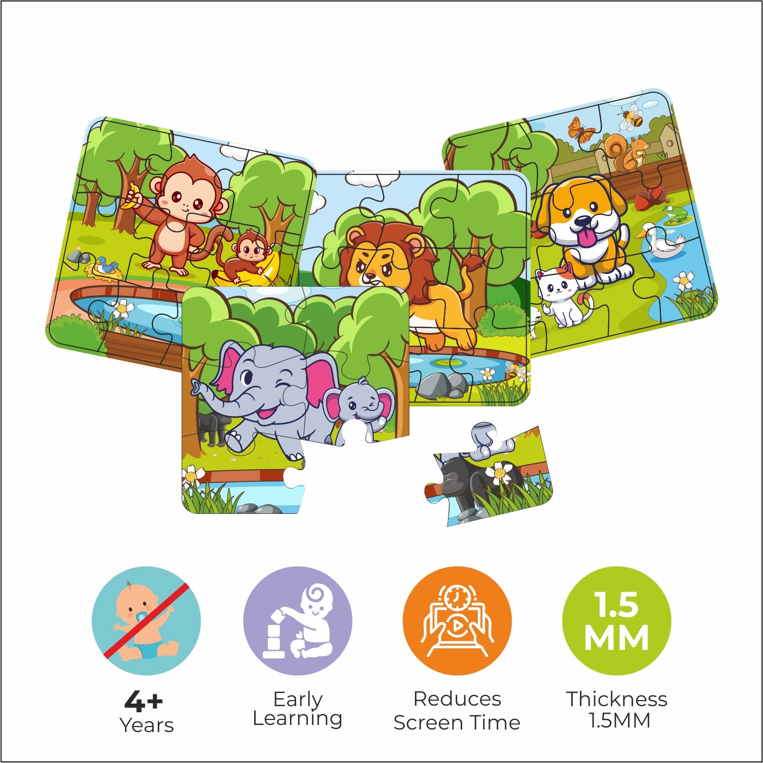 Educational jigsaw puzzle toy for children 4+ years