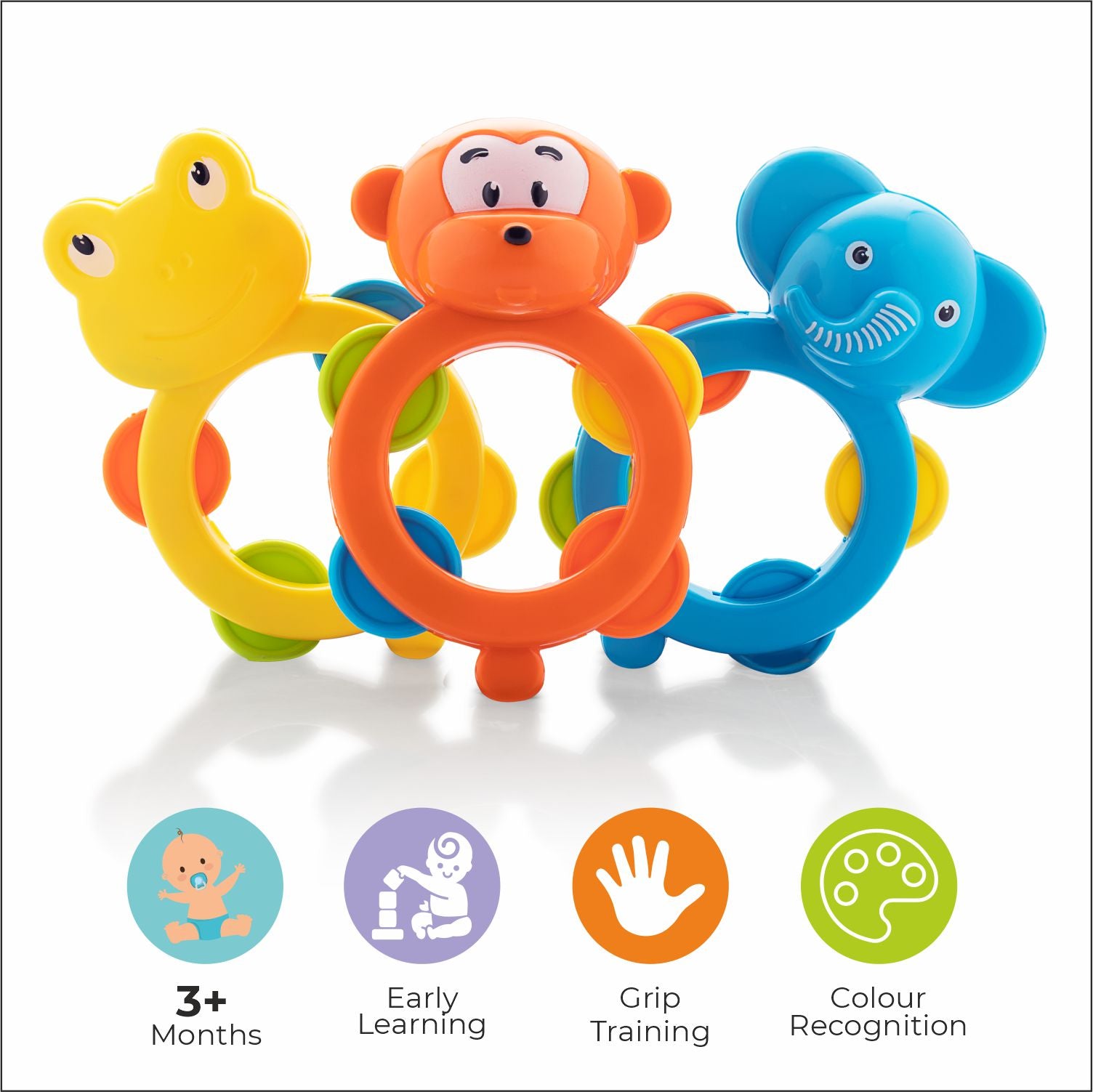 Jungle Friend Rattle Set