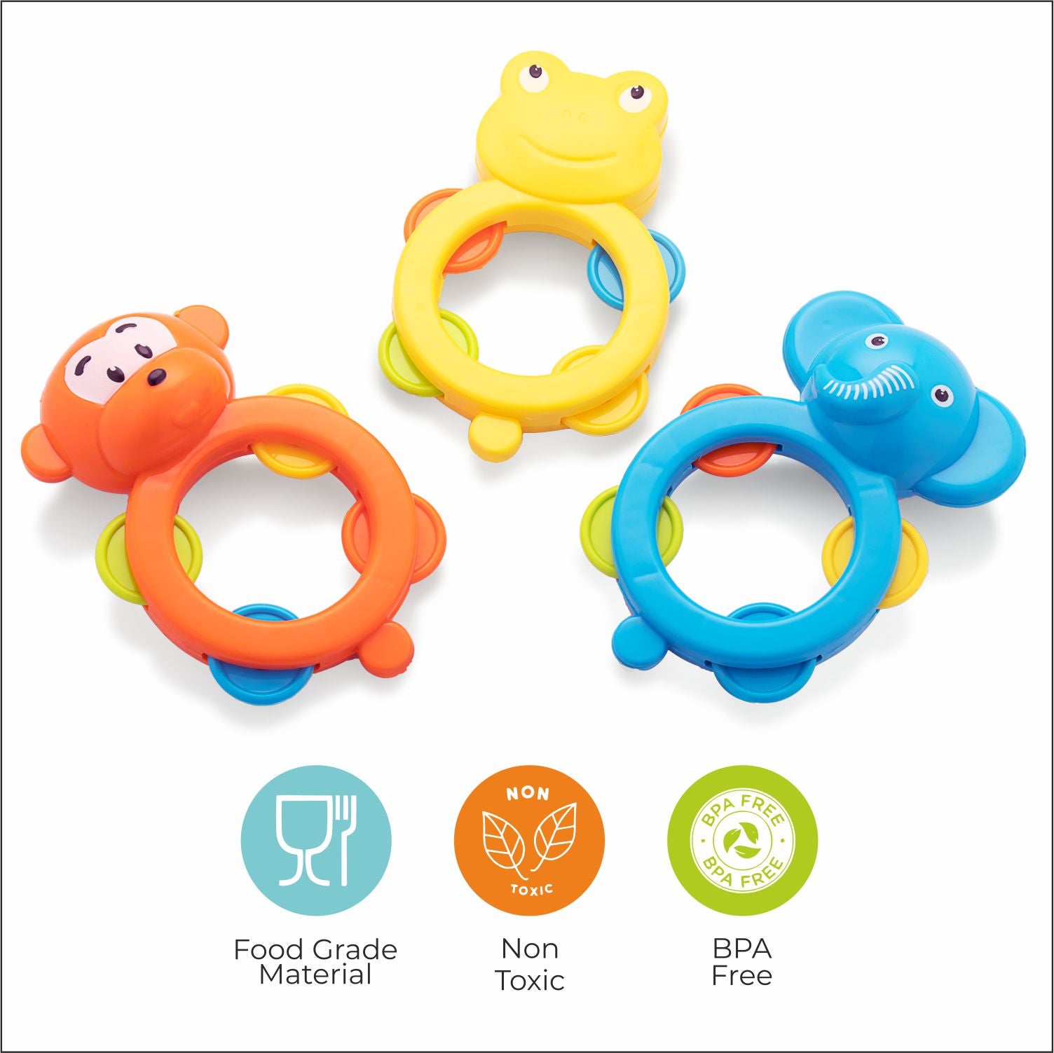 Jungle Friend Rattle Set