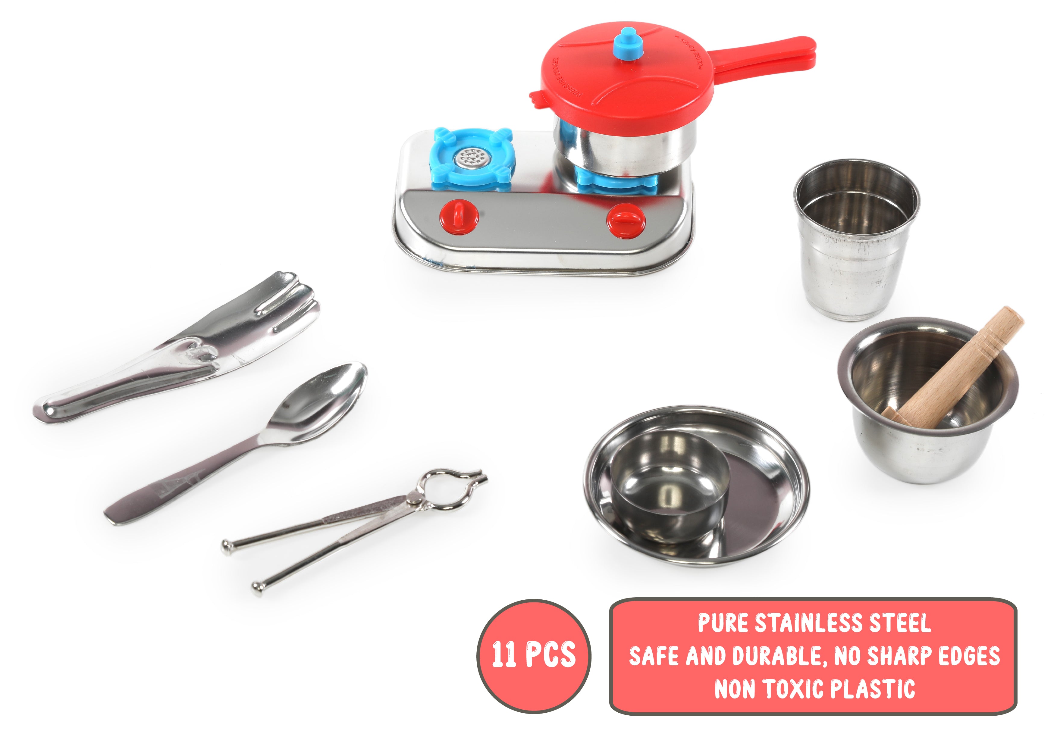 Junior Cook Stainless Steel Kitchen Set