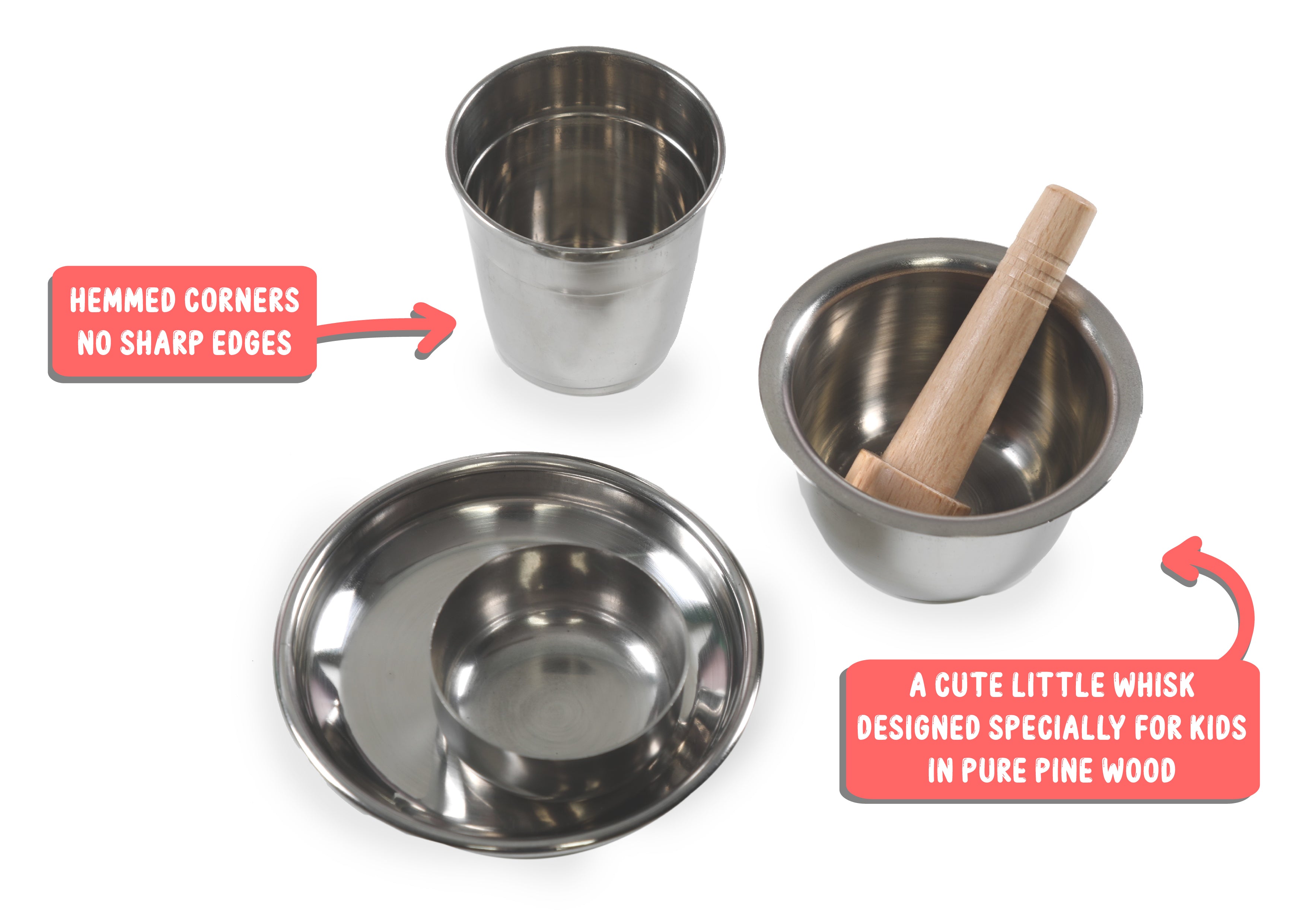Junior Cook Stainless Steel Kitchen Set