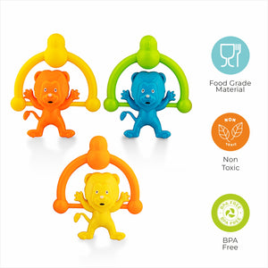 Lion Family Fun Rattle Set