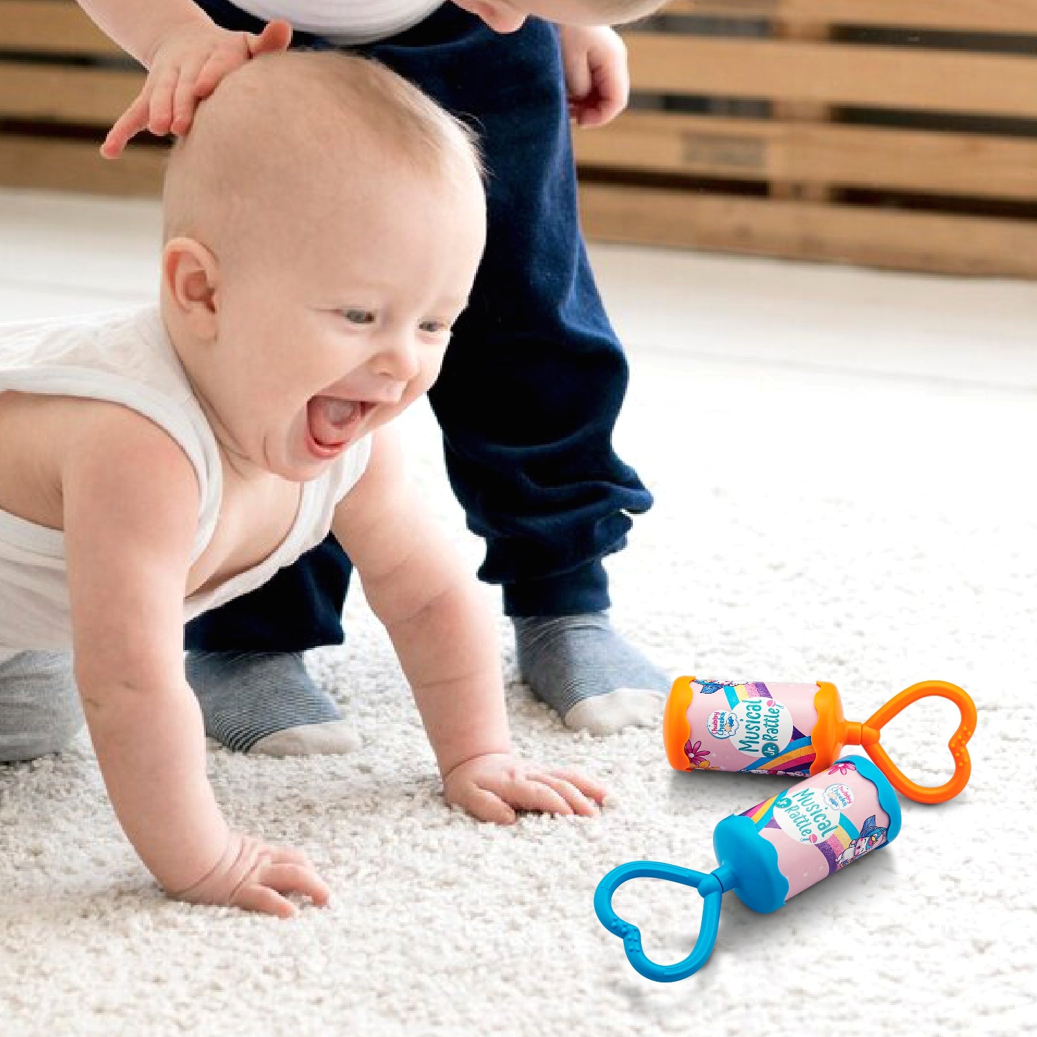 Kid playing with Musical Rattle