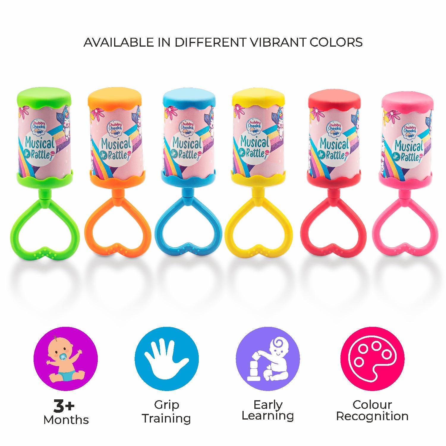 Musical Rattle Available in different colours