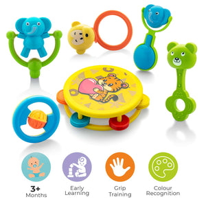 Vibrant, easy-to-grip rattle