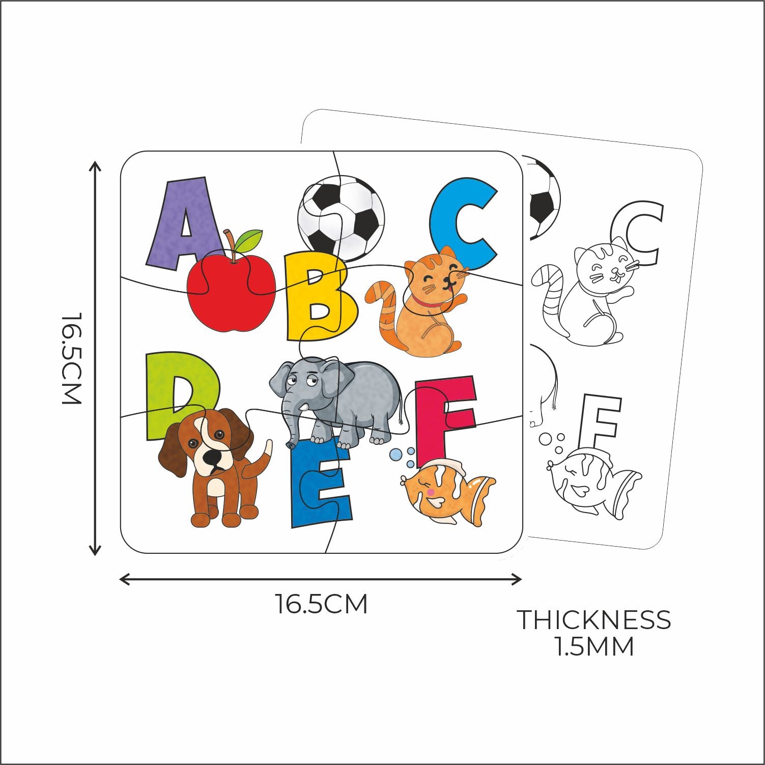 Paint Alphabet set perfect for kids to learn and play