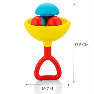 Vibrant, easy-to-grip rattle