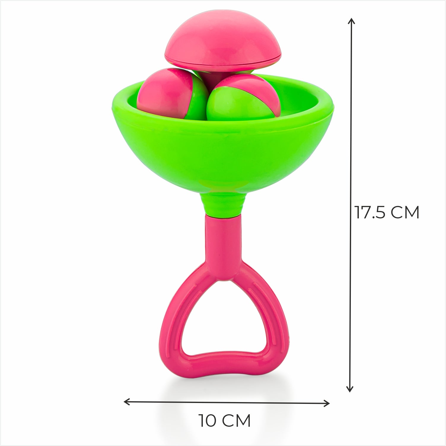 Vibrant, easy-to-grip rattle