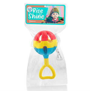 Colourful rise and shine rattles for babies