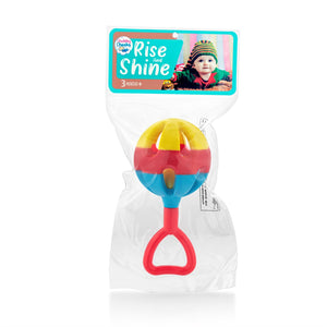 Colourful rise and shine rattles for babies