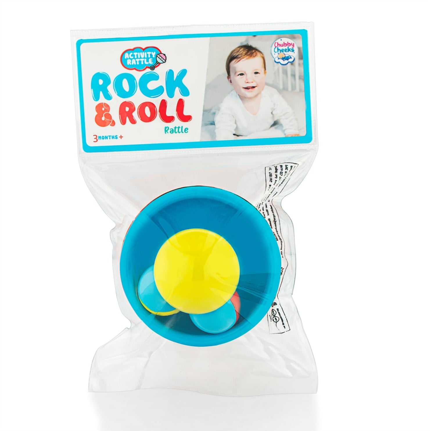 Colourful rock and roll rattles 