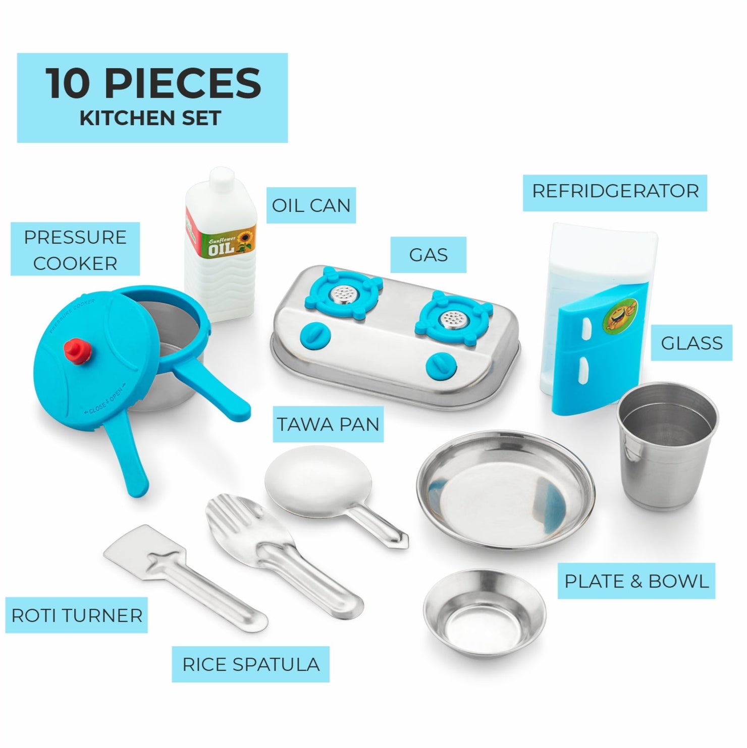 Stainless Steel Complete Kitchen Set 