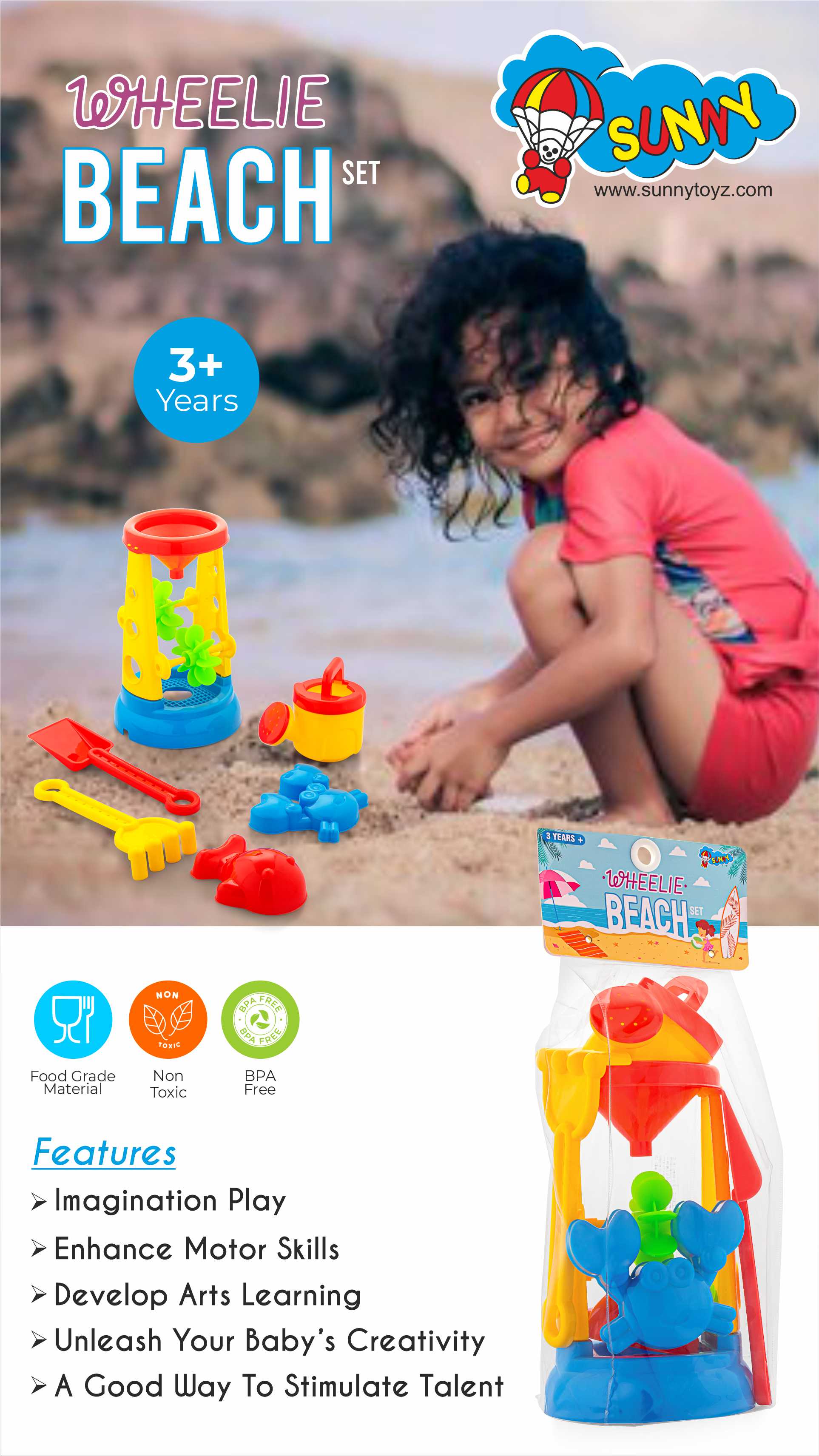 Wheelie Beach Set
